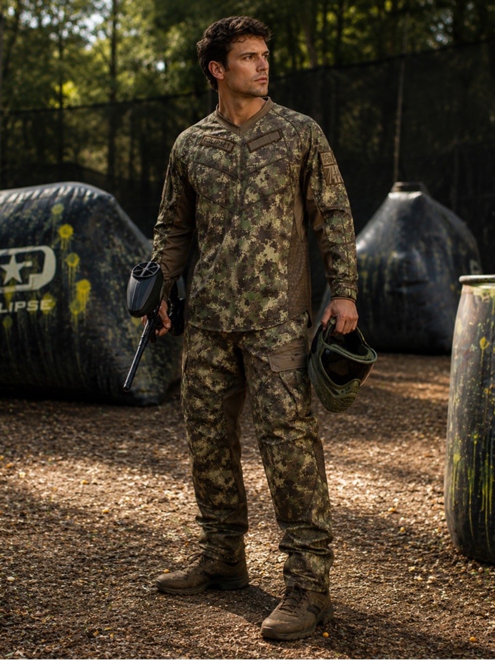 Planet Eclipse HDE Camo Paintball Pants – Tactical Performance Gear (Size Large)